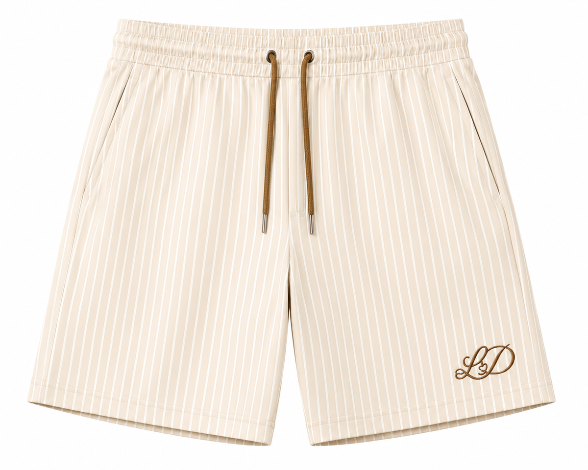 Ivory Swim Shorts — Aureus Drop 002